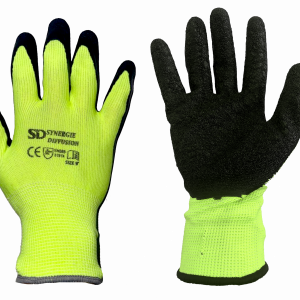 Paquet de 12 paires de Gant en latex couleur jaune T10