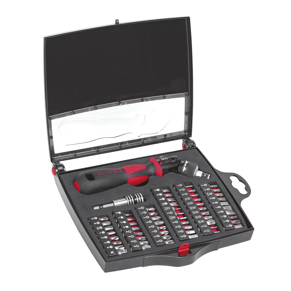 COFFRET TOURNEVIS A CLIQUET 58 PCS