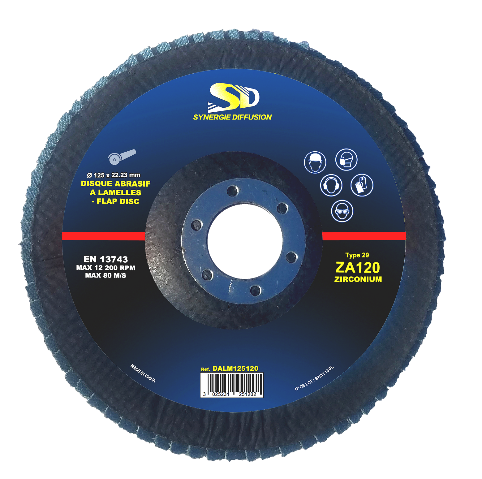 20 Disques à lamelles Ø 125 x 22,23 mm Z80