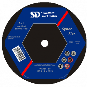 Paquet de 25 disques Ø115x1,6x22,23 Brilliant Flex inox steel/Acier